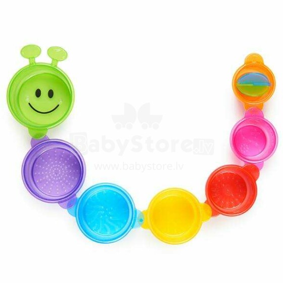 Munchkin 011027 „Caterpillar Spillers“ vonios žaislas trys viename
