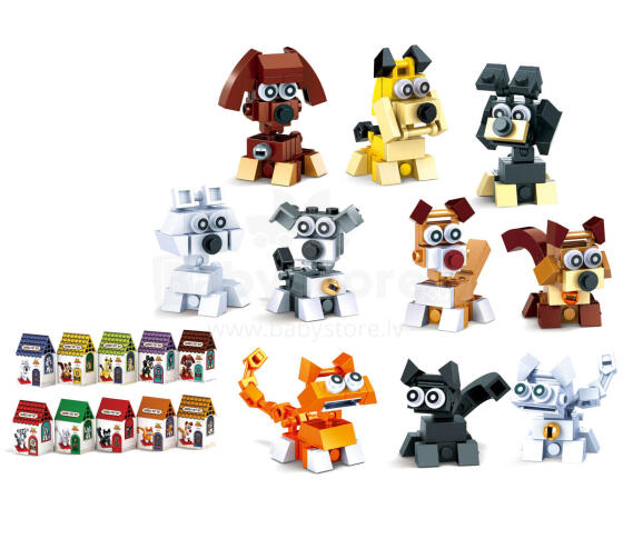 Mini construction set "Dog and Cat", assorted models