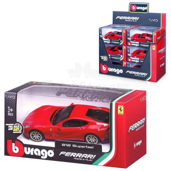 AUTO BBURAGO FERRARI RACE PLAY 1:43