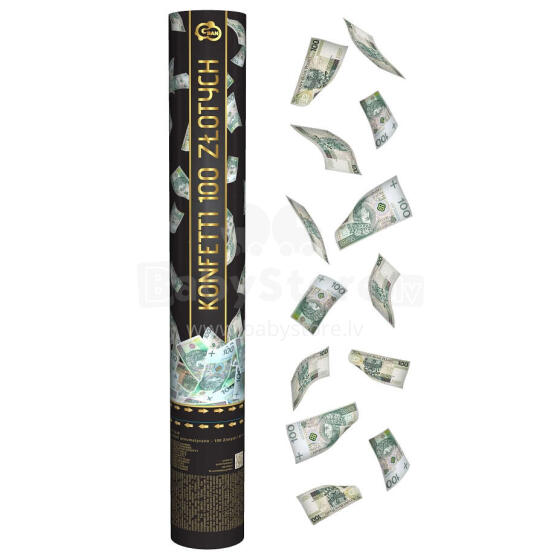 KONFETTI PNEUMATYCZNE 100 ZŁOTYCH