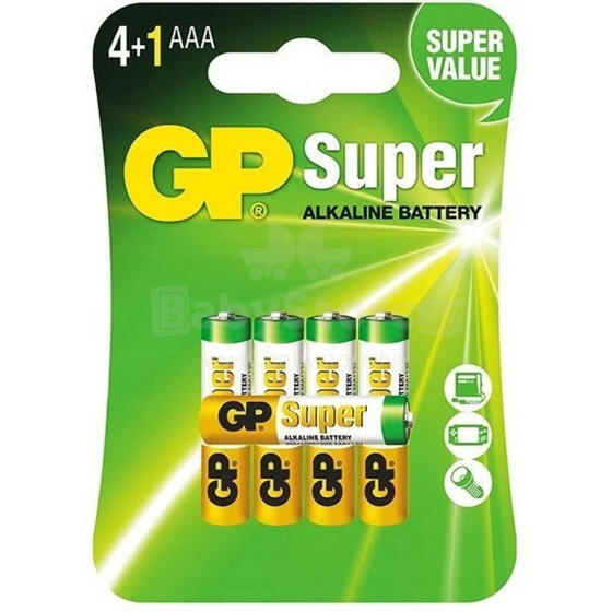 BATERIE GP ALKAICZNE R3 (AAA) 5 SZTUK