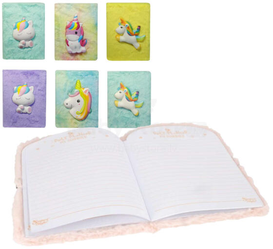 PAMIĘTNIK NOTES PLUSZOWY JEDNOROŻEC