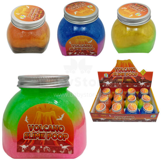 MASA MAGICZNA SLIME BROKATOWA WULKAN