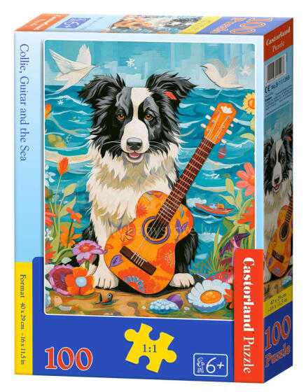 PIES COLLIE Z GITARĄ *100*