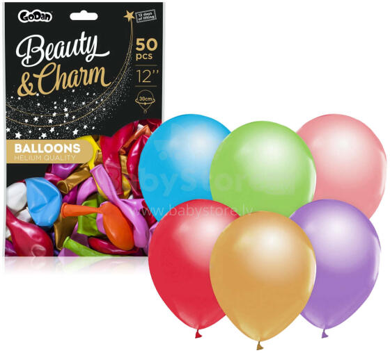 BALONY METALIKI MIX 12  50 SZTUK