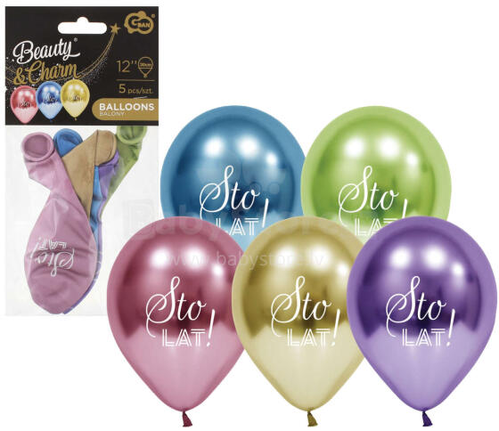BALONY STO LAT PLATYNOWE 12  5 SZTUK