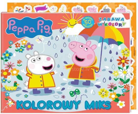 KSIĄŻECZKA ŚWINKA PEPPA KOLOROWY MIKS