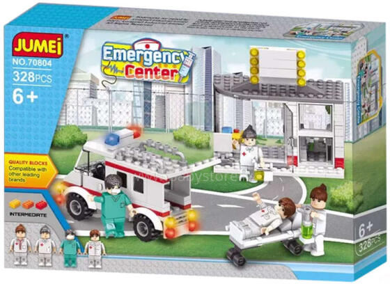 KLOCKI POGOTOWIE 70804 - 328 ELEMENTÓW