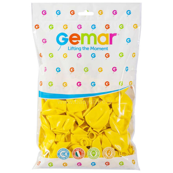 BALON PASTEL 10  ŻÓŁTY 100 SZTUK