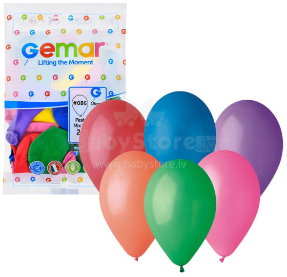 BALONY PASTEL 7  MIX 25 SZTUK