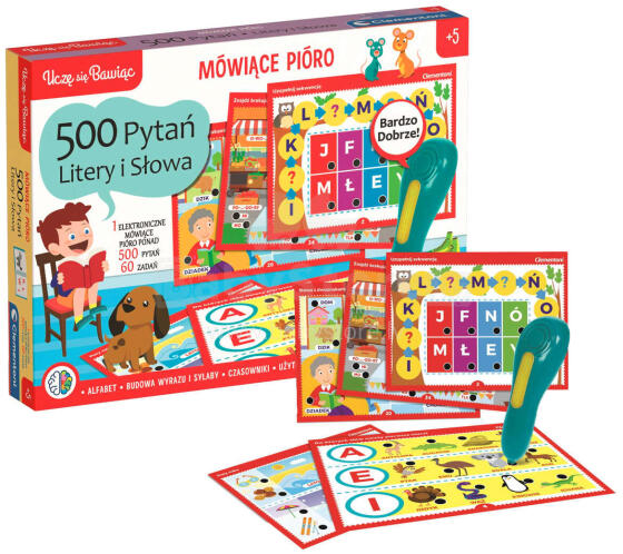 MÓWIACE PIÓRO 500 PYTAŃ LITERY