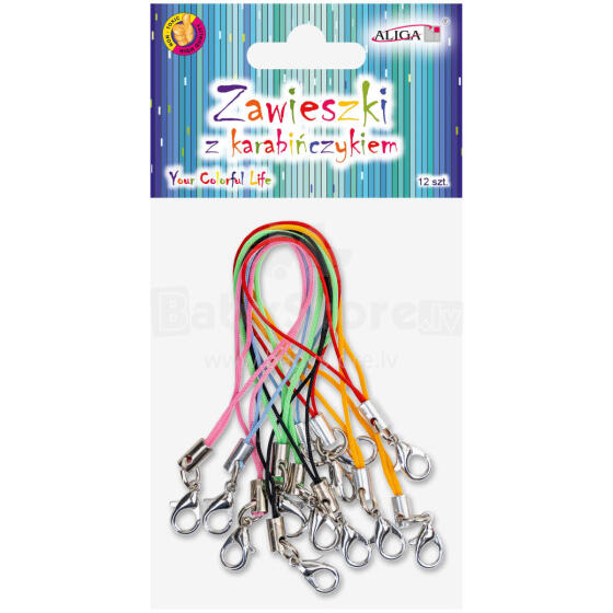 ZAWIESZKI Z KARABIŃCZYKIEM 12 SZTUK 7cm