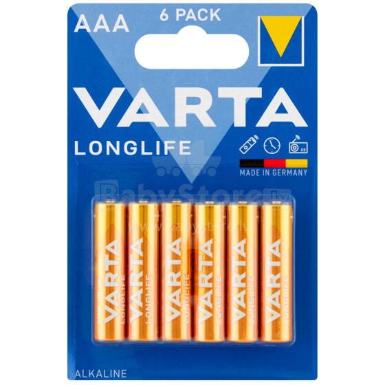 BATERIE VARTA LONGLIFE LR03 (AAA) 6 SZT