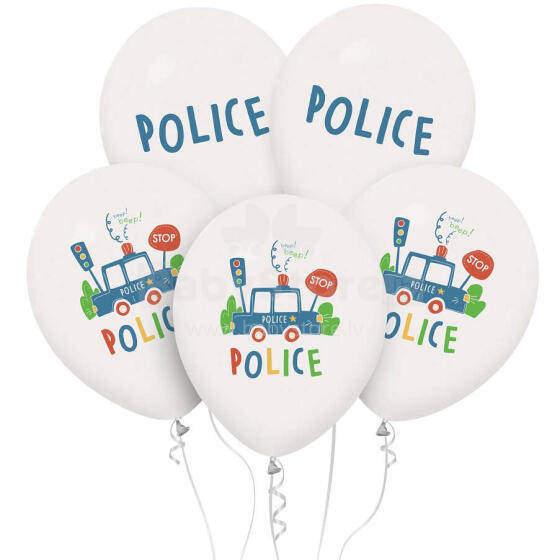 BALONY POLICJA 12  5 SZTUK