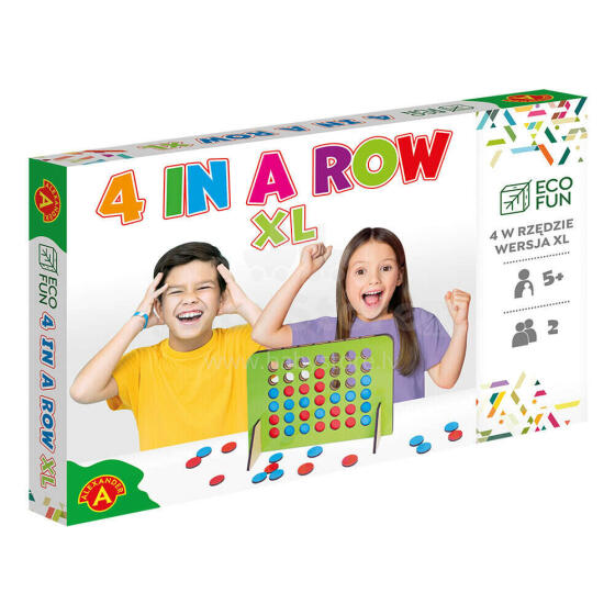GRA 4 W RZĘDZIE DREWNIANE XL