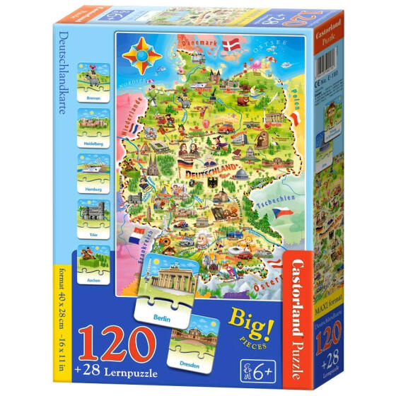 EDUKACYJNA MAPA NIEMIEC *120*