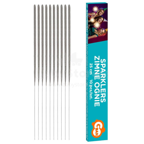 ZIMNE OGNIE 25cm 10 SZTUK