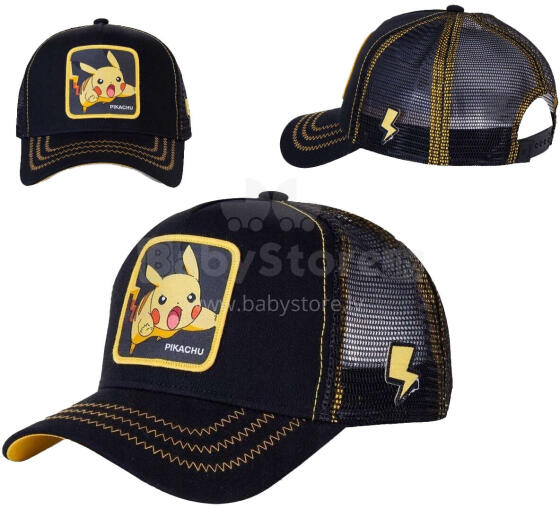 CZAPKA Z DASZKIEM POKEMON PIKACHU CZARNA
