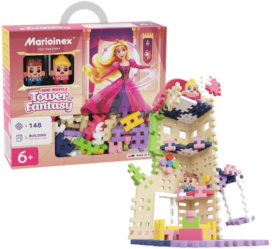KLOCKI MINI WAFFLE WIEŻA FANTAZJI 148 EL