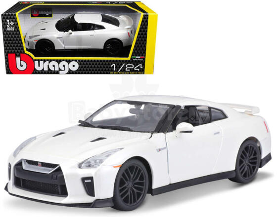 AUTO BBURAGO NISSAN GT-R 2017 1:24 BIAŁY