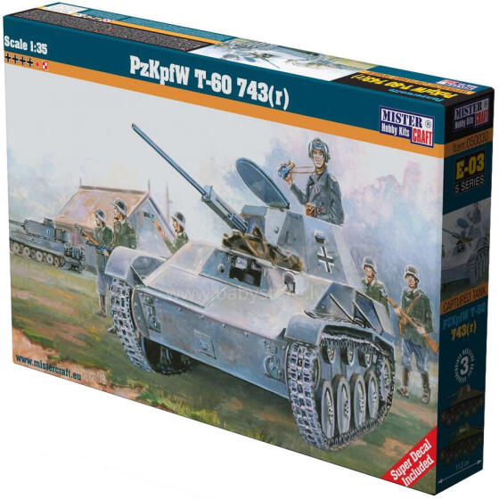 CZOŁG MODEL PzKpfW T-60 743(r) 1:35