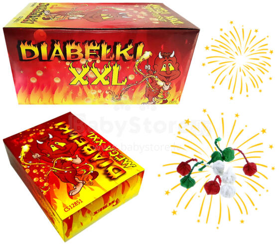 DIABEŁKI STRZELAJĄCE XXL 20 SZTUK