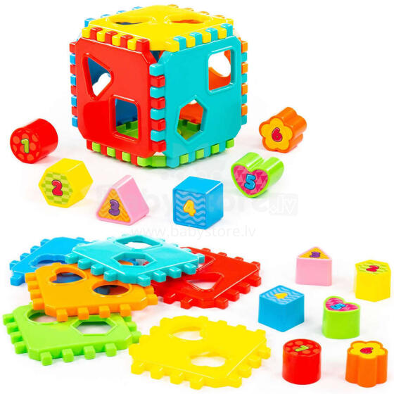 Mini Baby Shape Sorter Art.91642 Educational toy sorter with figures