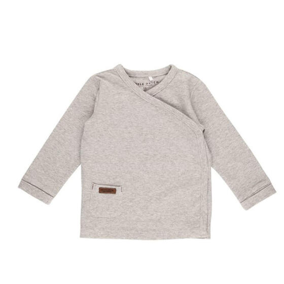 Little Dutch Wrap Shirt Art.2019692  Grey Melange Children's cotton romper