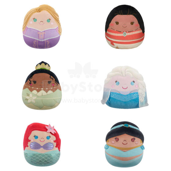 SQUISHMALLOWS DISNEY PRINCESS Plīša rotaļlieta, 20 cm