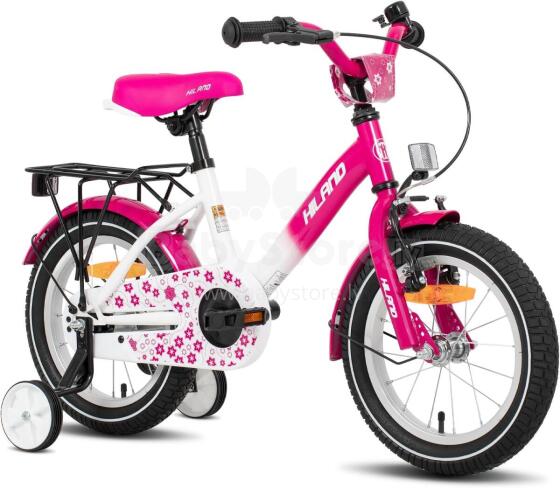Royal Baby Kids Bike Wheels Collas 12'  Art.17841 Pink Children's two-wheeled bicycle with additional wheels