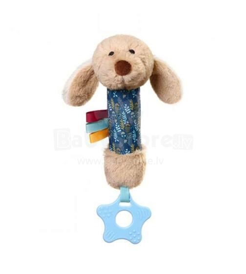 No Baby Squeaky Dog Willy with teether Art.1524  Squeaky toy with teether Dog