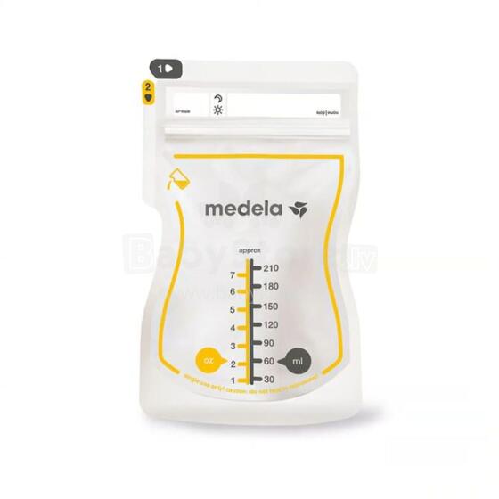 Medela Breast Milk Storage Bags Art.6326  Пакеты для сбора и хранения грудного молока,25шт,210мл