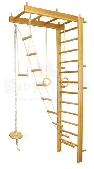 Climbing Rack Art.R7U Col.001 Wooden Climbing Wall Set 210x67x10cm