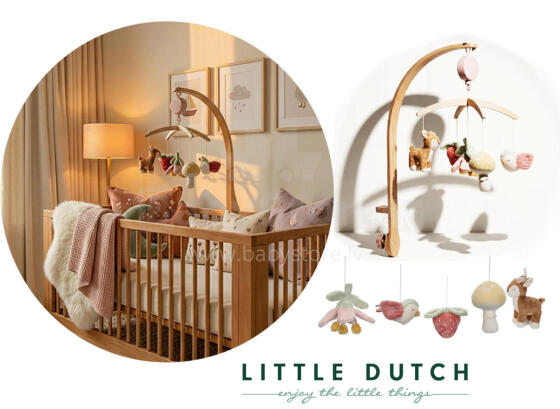 Little Dutch koka muzikālais karuselis Fairy Garden FSC Art.9000