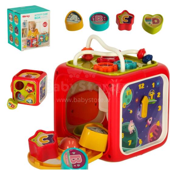 Ikonka Art.KX3596 Sensory toy educational cube 6in1