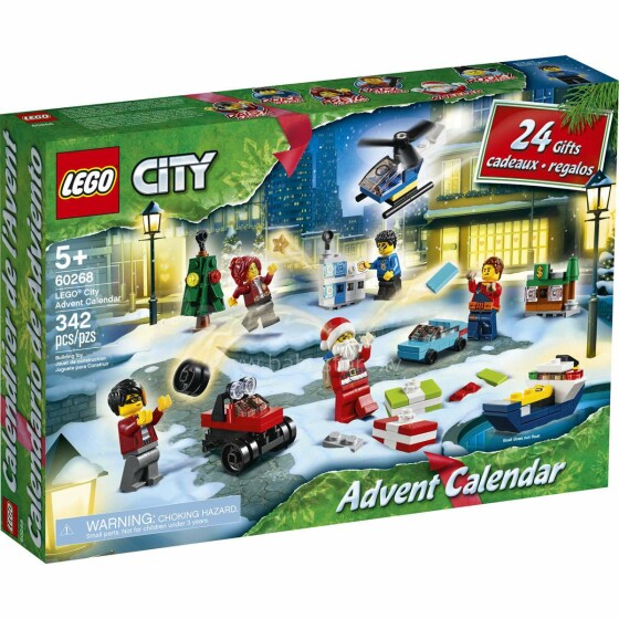 „Lego City Art.60268L Constructor“ Advento kalendorius, 342 vnt