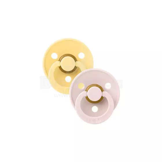Bibs Colour  Pale Butter/Petal  Art.110463, Pacifier, 100% natural