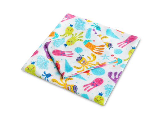 BAMBOO DIAPERS SET 30x35 75x75 OCTOPUS