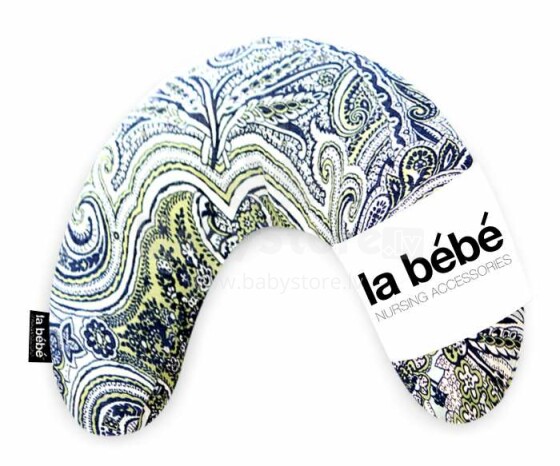 La Bebe™ Mimi Nursing Cotton Pillow Art.19790 Подковка для сна / кормления малыша Art.Lin. 19*46cm
