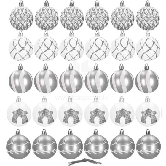 CA0864 CHRISTMAS BALLS 6 CM 30 PCS.