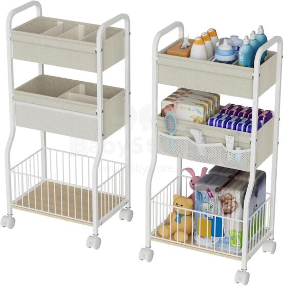 Baby Nappy Trolley Art.199290 Bērna istabas plaukts
