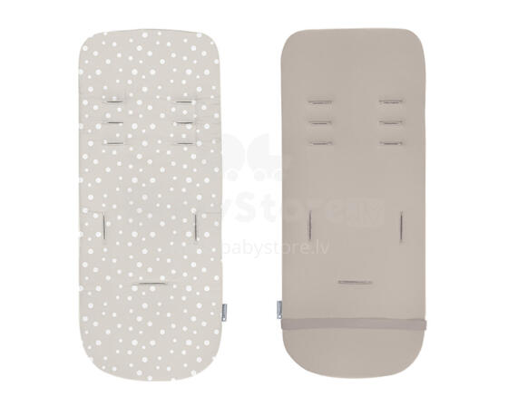 Memory foam stroller liner Dots Beige