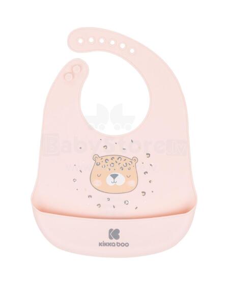 Silicone bib Savanna Pink