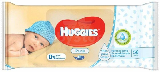 HUGGIES PURE BABY WIPES Art.41550039  56pcs