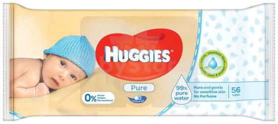 Huggies Art.41550039 mitrās salvetes Pure Single 56 gab.