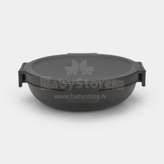 BRABANTIA Make &amp; Take pusdienu bļoda, 1L, dark grey