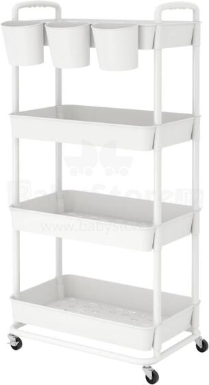 Baby Plastic Rolling Cart Art.205438 Bērna istabas plaukts