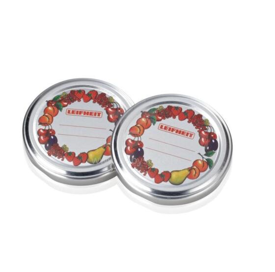 LEIFHEIT Jar caps 10pcs. &Oslash;8,2cm for jars with a rounded rim. &Oslash;7,5cm