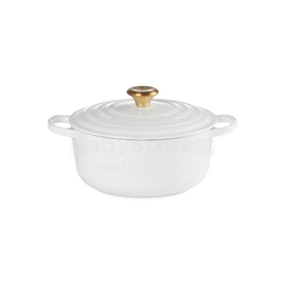 Le Creuset Čuguna katls apaļš &Oslash;24cm / 4,2L balts