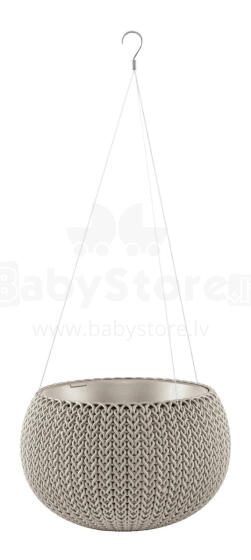 Flowerpot Cozy S With Hanging Set beige